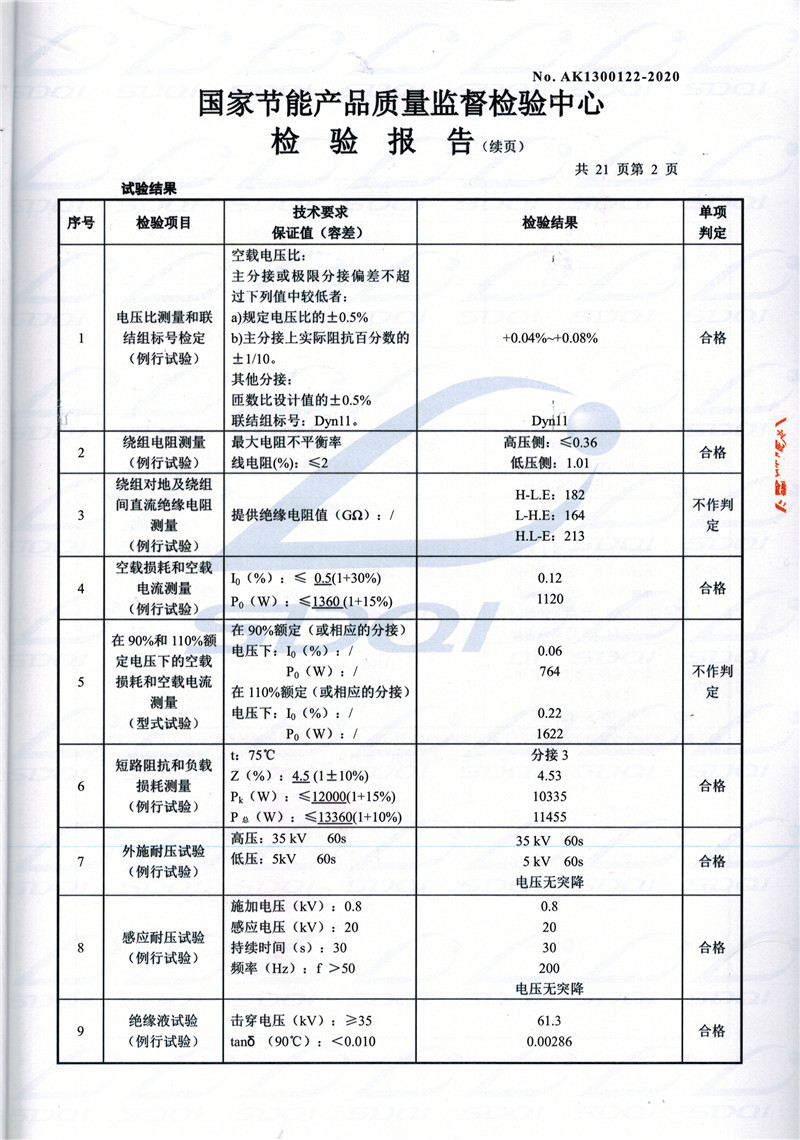 高低压试验报告-S11-1250肥西肥西肥西油浸式变压器-2.jpg